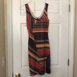 BAR III MULTI COLOR STRIPED DRESS